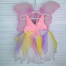 Curtain Call Costumes CSM Childs Small Leotard Dance Tulle Butterfly Wings Pink - £21.39 GBP