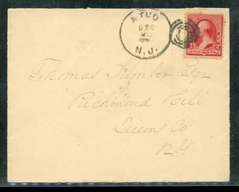 US Postal Cover 1890 Fancy Multi Cancels Atco NJ Postal History - £8.52 GBP