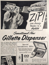 1948 Esquire Ads Gillette Razor Dispenser Johnson Johnson supporter belt - £5.11 GBP