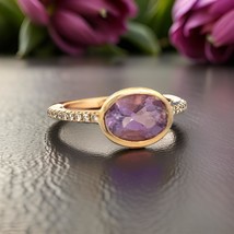 Natural Amethyst Diamond Ring 6.5 14k Y Gold 1.87 TCW Certified $2,690 221292 - $1,178.10