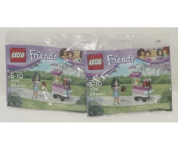Lot Of (2) Lego Friends 30396 Emma&#39;s Cupcake Stall Polybag New Sealed - £5.97 GBP