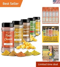 Delicious Popcorn Seasonings Set - 5 Unique Flavors in Low-Calorie Bottles - $60.00