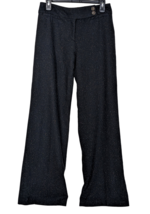 Cynthia Steffe Sz 8 Wool &amp; Silk Pants Dark Charcoal W/Colored Flecks Straight - £31.78 GBP