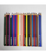 Faber Castell Colour Grip Coloring Color Pencils Germany Lot of 26 Used - $28.17
