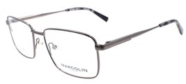 Marcolin MA3028 008 Men&#39;s Eyeglasses Frames 54-17-145 Shiny Gunmetal - £38.80 GBP