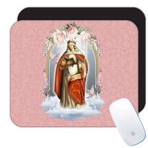 Saint Genevieve : Gift Mousepad Catholic Saints Religious Saint Holy God - £10.47 GBP