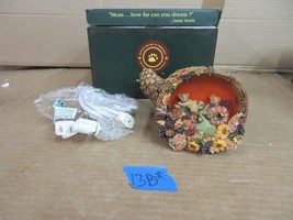 Boyds Bears Jack, Gordy &amp; Punkin…Harvest Gathering Cornucopia Light Up Figurine - £66.24 GBP