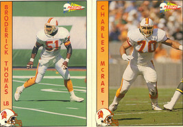 Set of 1992 Pacific Trading Cards Tampa Bay Buccaneers Charles McRae &amp; Thomas - £1.58 GBP