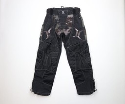 Vintage Streetwear Mens XS Distressed Camouflage Motorcycle Racing Pants Nylon - £46.70 GBP