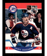 1990-91 Pro Set #324 Laurie Boschman Winnipeg Jets - $1.89