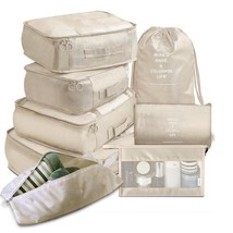 8Pcs/set Travel Clothes Classification Storage Bag For Packing Cube Shoe Underwe - £43.74 GBP