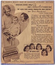 Vintage Print Ad Palmolive Soap Iris Gardner The Dionne Quintuplets Dr D... - $40.99 MXN