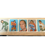 1973-74 Hockey WHA QUAKER OATS #21-25 UNCUT  Panel Rick Ley Jan Popiel P... - $606.21 MXN