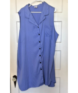 Cabernet Sleeveless Purple Button-Down Shirt Size 3X - $368.71 MXN