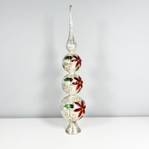 VTG Kurt Adler GG0371 13&quot; 4 Tier Elegant Clutter Glass Tree Topper Christmas - £35.03 GBP