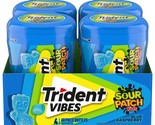 Trident Vibes SOUR PATCH KIDS Blue Raspberry Sugar Free Gum, 4-40 Piece ... - £19.31 GBP
