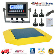 OP-960 Pancake Floor Scale 4&#39; x 4&#39; Pallet Scale 2,500 lb Ramps 360 Degrees  - £3,918.88 GBP