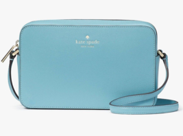 Kate Spade Sienna Turquoise Blue Refined Leather Crossbody Bag KC469 NWT $299 FS - $98.00