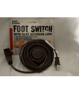 Foot Switch Extension Cord 12&#39; for Hard to Reach Outlets Floor Lamp, etc... - $477.50 MXN