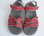 Teva Women&#39;s Tirra Sandals Red Gray Strappy Adjustable Size 5.5 US - $39.99