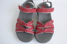 Teva Women&#39;s Tirra Sandals Red Gray Strappy Adjustable Size 5.5 US - £31.45 GBP