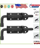 Black Spring Pin Latch with 10mm Solid Bolt - Versatile Door Lock 5 Inch... - $37.18 CAD
