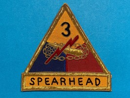 Post Wwii, U.S. Army, Occupation Period, 3rd Armored Division, Bullion, Patch - £27.25 GBP