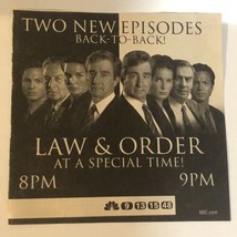 Law And Order Tv Series Print Ad Vintage Sam Waterston Jerry Orbach TPA2 - £4.63 GBP