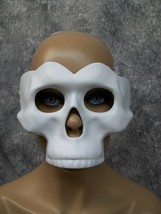 Creepy White Skull Eye Mask Haunted Skeleton Grim Reaper Grave Digger Undertaker - £10.17 GBP