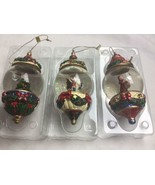 Water globe Kirkland Signature  Ornaments Lot of 3 Christmas Tree Santa ... - £18.60 GBP