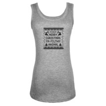 Merry Christmas Ya Filthy Animal Womens Girls Sports Vests Sleeveless Tank Tops - £9.75 GBP