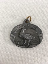 Vintage 1984 Siskiyou Buckle Co Eagle Proud To Be American Pewter Pendant - $9.85