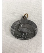 Vintage 1984 Siskiyou Buckle Co Eagle Proud To Be American Pewter Pendant - £7.74 GBP