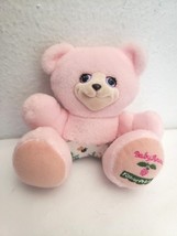 Vintage Fisher Price Briarberry Baby Anna Pink Bear Plush Stuffed Animal - £10.85 GBP