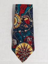 Directions Mutiny on the Bounty Nautical Theme Necktie Tie Silk Made in ... - £9.13 GBP
