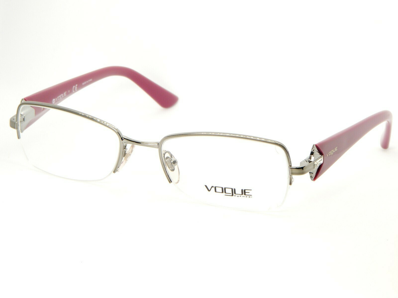 Neu Vogue VO 3864-B 548 Gunmetal Brille Brillengestell VO3864B 51-18-135mm - $66.32