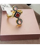 Alexis Bittar Vitreum 14K Goldplated Carnelian Amethyst  Linear Ring, Si... - $176.43 CAD
