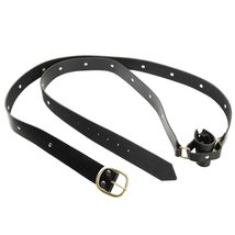 Munetoshi Large Medieval Double Wrap Genuine Black Leather Sword Belt w/Frog LAR - £31.46 GBP