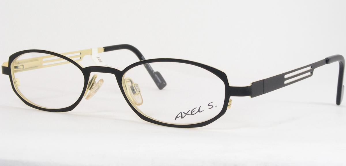 Vintage Axel S. Ax739 92 Schwarze Brille 46-19-136Mm Deutschland (Notizen) - $65.53