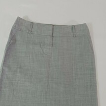 Express Design Studio Women's Gray Front Zipper Rear Slit Pencil Skirt Size 4 image 8