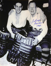 Johnny Bower &amp; Terry Sawchuck Signed 8x10 Photograph - Toronto Maple Leafs - £35.38 GBP