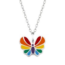 Butterfly Necklace 925 Sterling Silver - £14.62 GBP
