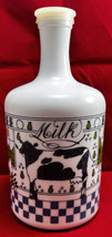 Vintage Milk Glass Alan Wood Lillian Vernon Signed 1982 Cow Country White Jug - £12.42 GBP