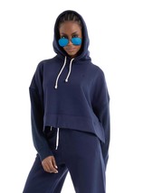 Polo Ralph Lauren boxy fit hybrid hoddie sweater in Newport Navy - size L - $195.03