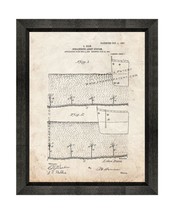 Subaqueous Light System Patent Print Old Look with Beveled Wood Frame - $24.95+