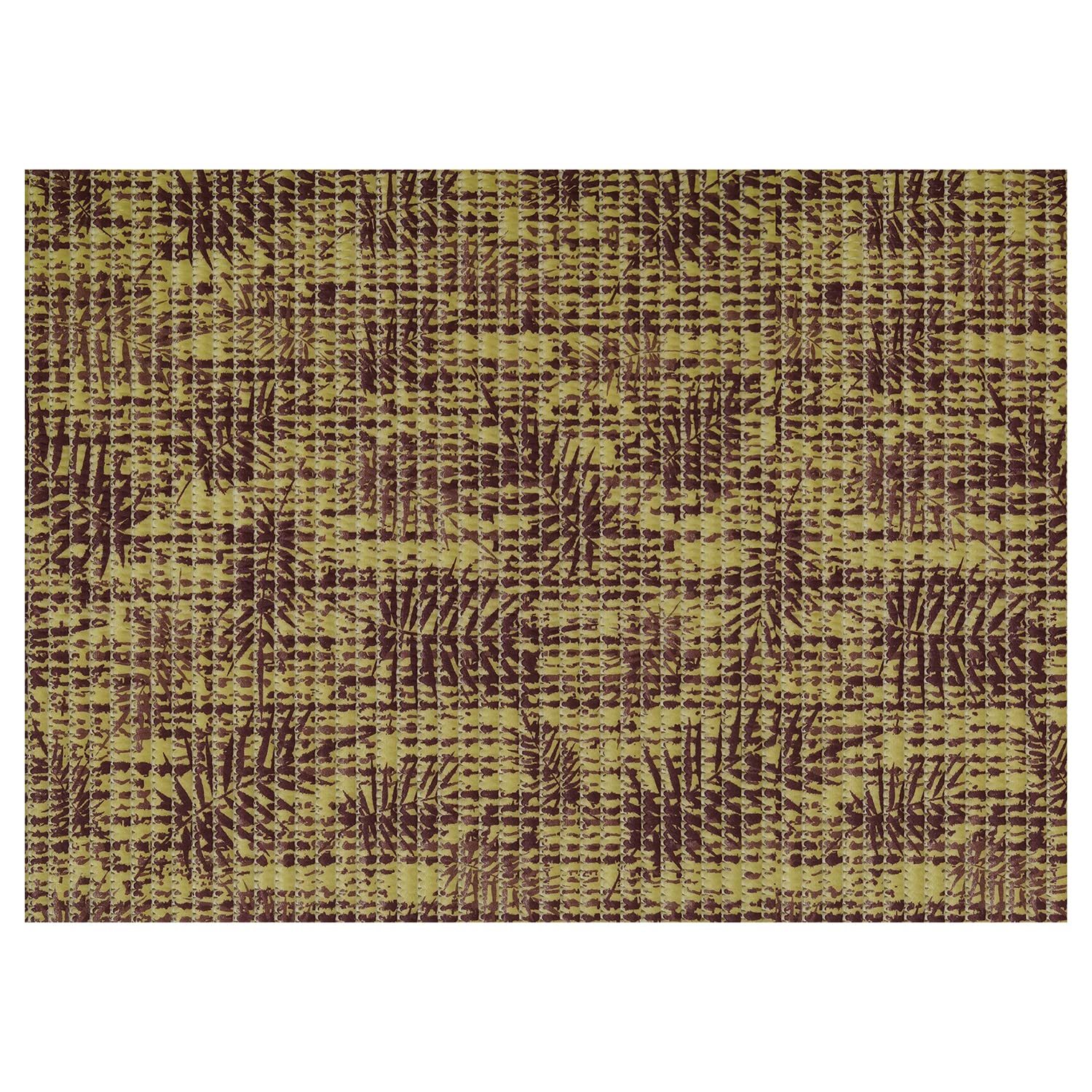 Primary image for Dundee Deco Leaf Bathroom Mat - 35" x 26" Beige Waterproof Non-Slip Quick Dry Ru