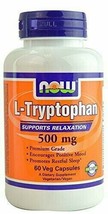 Now Foods: L-Tryptophan 500 Mg, 60 Vcaps - $19.24