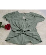 Lululemon twist back top tee green size 8 - $38.92 CAD