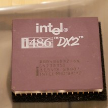 Vintage Intel 486 A80486DX2-66 66 MHz SX807 CPU Tested &amp; Working 15 - $37.39