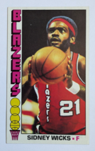 1969 SIDNEY WICKS OVERSIZED TOPPS NBA BASKETBALL CARD 31 PORTLAND TRAIL ... - $5.99